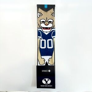 Stance BYU Cougar Socks in Blue and Tan
